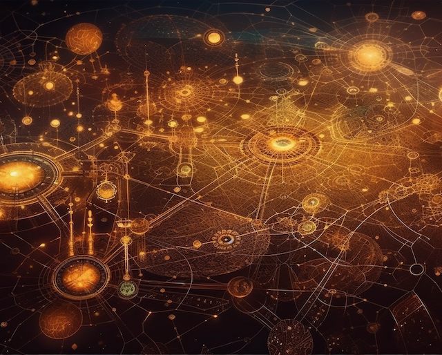 futuristic-technology-connects-global-communications-abstract-space-generated-by-ai futuristic-technology-connects-global-communications-abstract-space-generated-by-ai